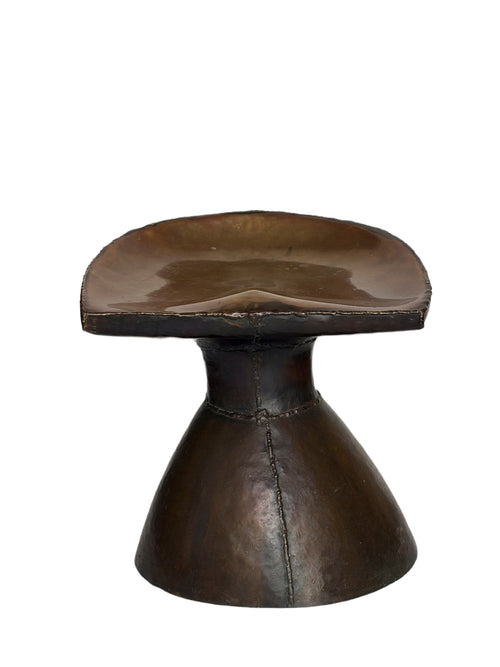 Brutalist Metal Stool - aptiques by Authentic PreOwned