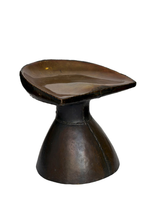 Brutalist Metal Stool - aptiques by Authentic PreOwned