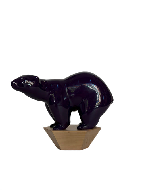Myersberg Studios Ceramic Purple Bear - aptiques by Authentic PreOwned