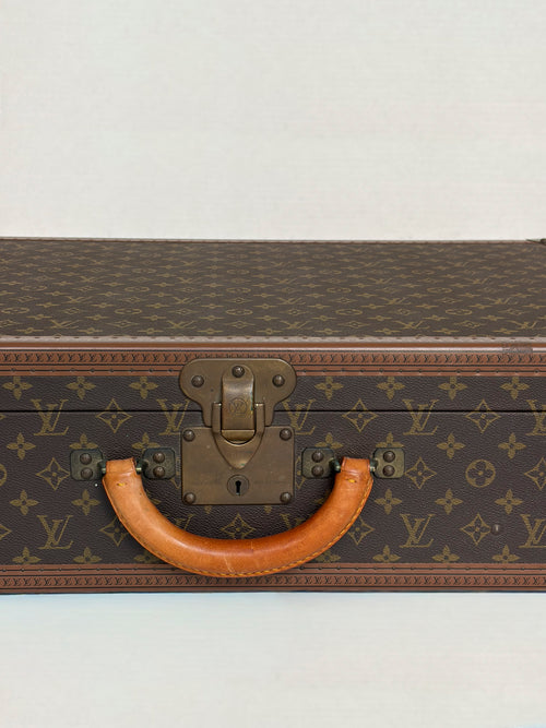 Mid Century Louis Vuitton Monogram Travel Case with Straps