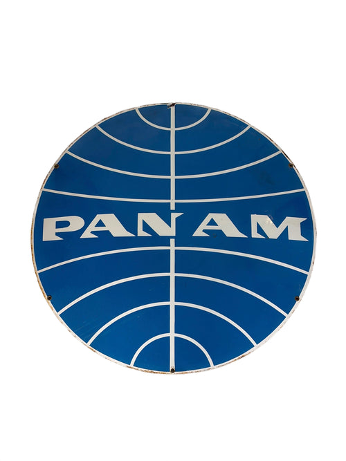 Vintage Metal Panam Sign