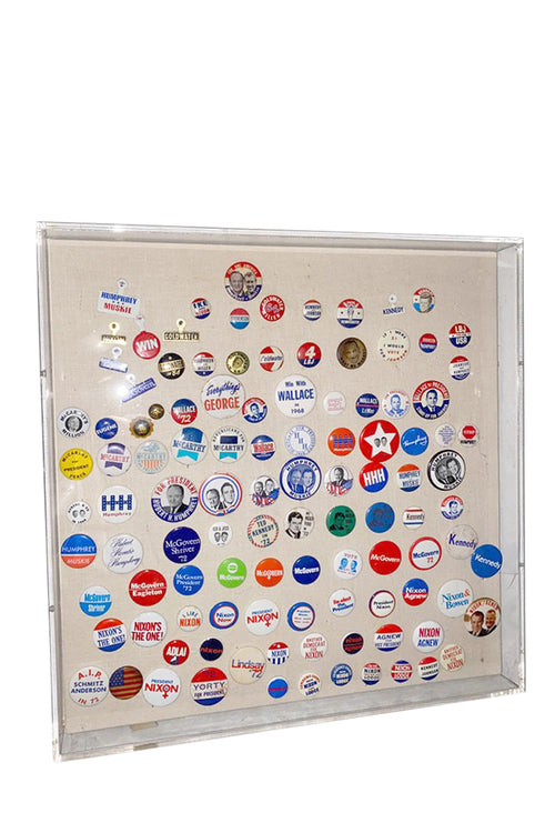 Vintage Collection of "Political Campaign Pins" - aptiques by Authentic PreOwned