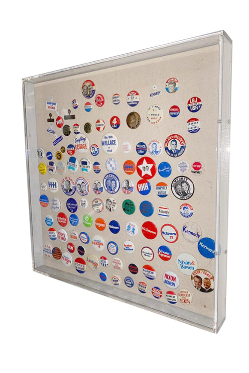Vintage Collection of "Political Campaign Pins" - aptiques by Authentic PreOwned