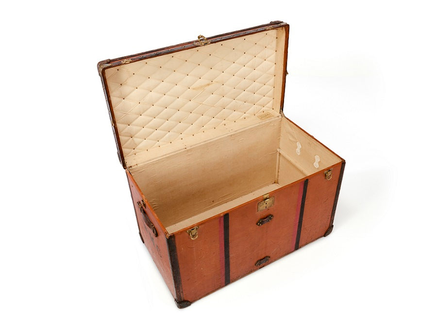 Louis Vuitton Vuittonite Orange Steamer Trunk - aptiques by Authentic PreOwned