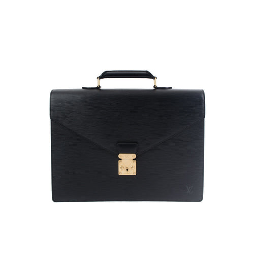 Louis Vuitton Conseiller Black Epi Briefcase - aptiques by Authentic PreOwned