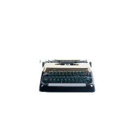 Smith Corona Black and Gold Chrome Plated Typewriter - aptiques by Authentic PreOwned