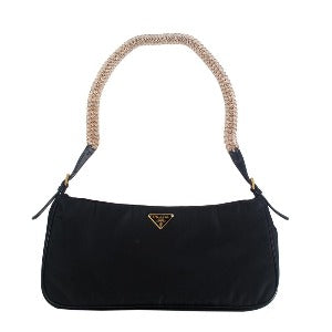 Prada Black Tessuto Nylon Shoulder Bag - aptiques by Authentic PreOwned