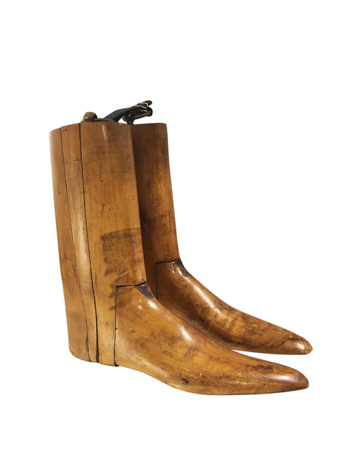Vintage Wood Boots Form - aptiques by Authentic PreOwned