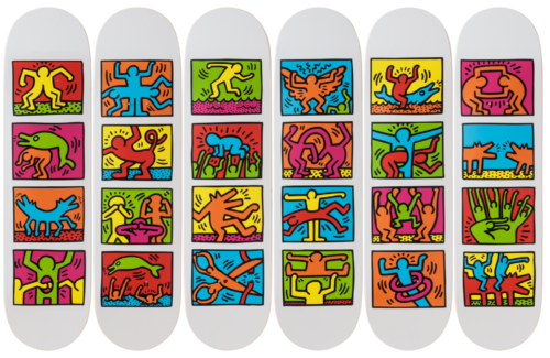 Keith Haring-Retrospect -Skateboards - aptiques by Authentic PreOwned