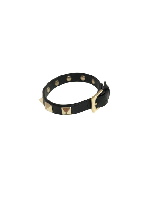 Valentino Leather Stud Bracelet - aptiques by Authentic PreOwned