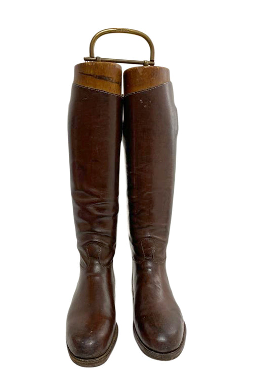 Vintage Riding Boots (Louis Vuitton Brass handle) - aptiques by Authentic PreOwned