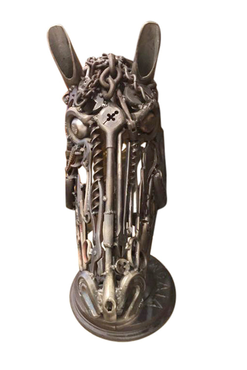 Life-Size Industrial Horse Head Sculpture - aptiques by Authentic PreOwned