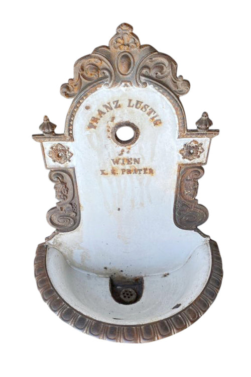Antique Viennese Cast Iron Water Fountain - aptiques by Authentic PreOwned