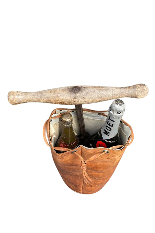 Vintage Leather Sac with Spirits - aptiques by Authentic PreOwned